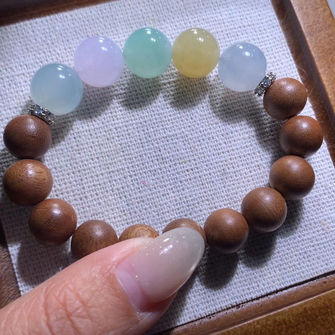 翡翠散珠特价五福多宝卡11.9-12