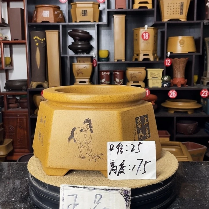 D-盆尚好紫砂花盆