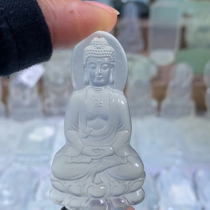 岫玉未镶嵌吊坠吊坠
