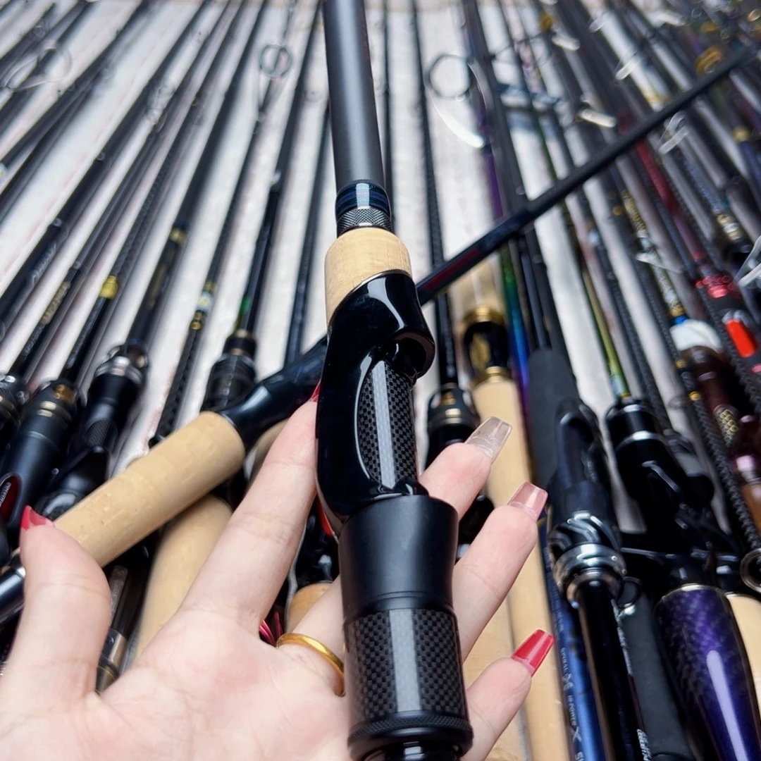 半***閑碳素路亚竿直柄竿链接