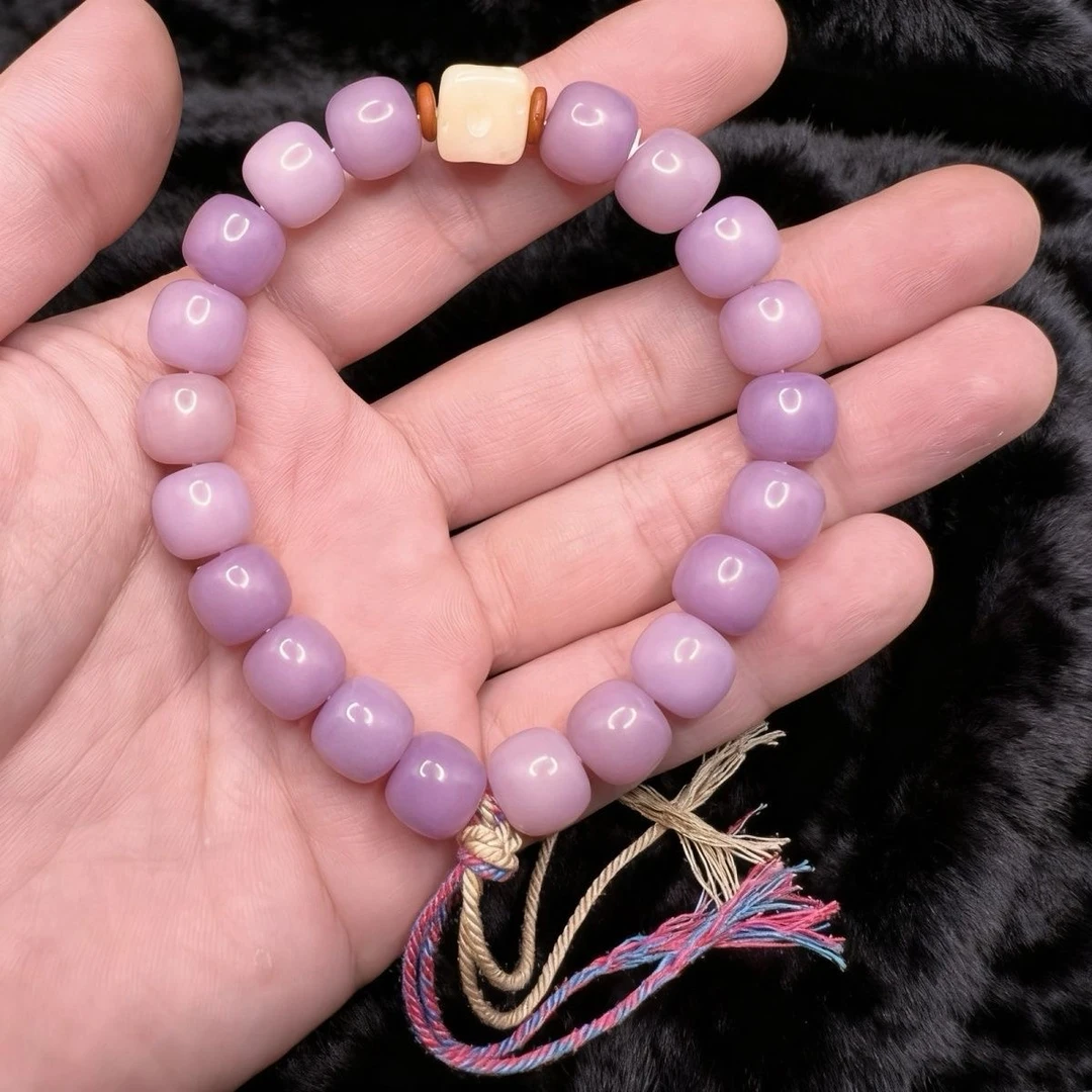 树王冰种紫韵菩提手串佛珠文玩绕指柔手串盘玩手串手链女