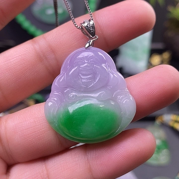翡翠未镶嵌吊坠(赠链)