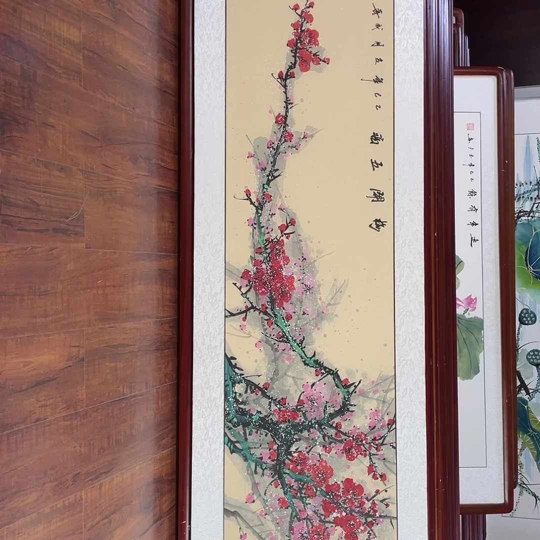 国画带框尺寸48*163厘米