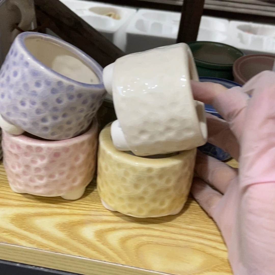 红陶高温陶瓷花盆