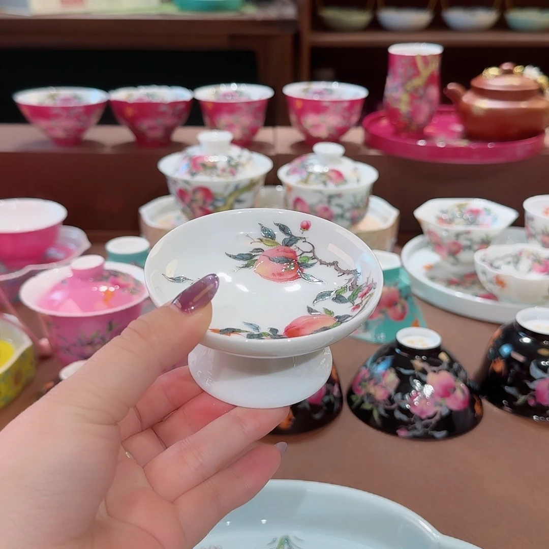 珐琅彩主人杯茶具套装