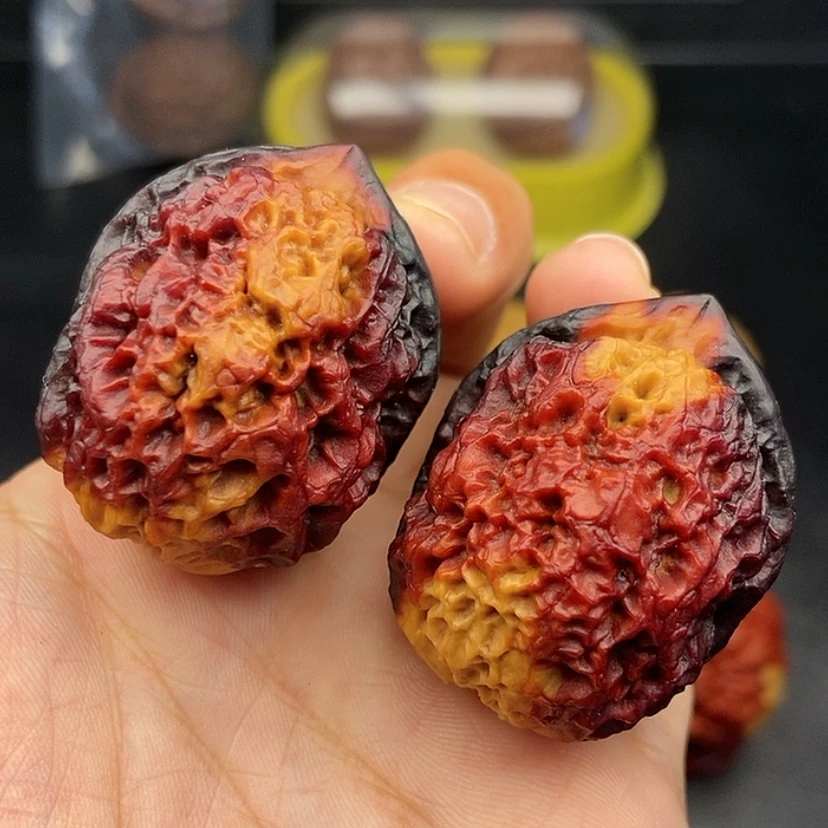 【闪购商品】把件文玩核桃37尺铁狮子球