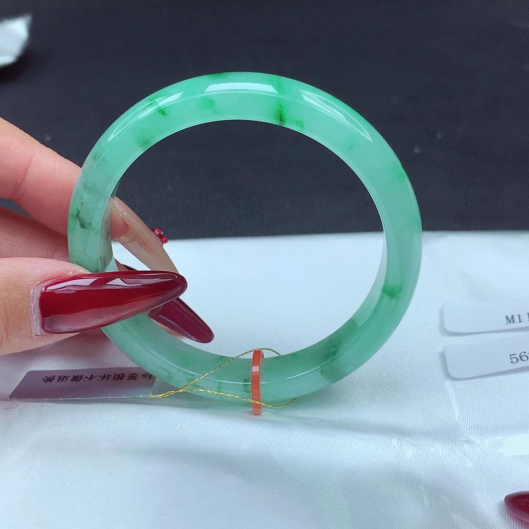 未镶嵌手镯翡翠56圈068