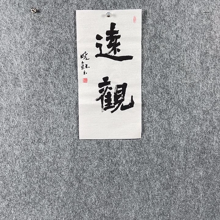 书法张晓钰二平远观