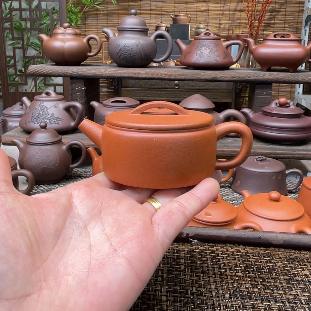 紫砂茶壶宜兴原矿紫砂手工制100