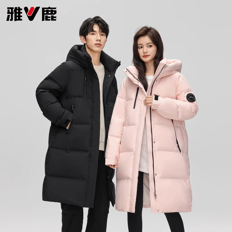 #T雅鹿情侣款长款羽绒服Y9601Z19810