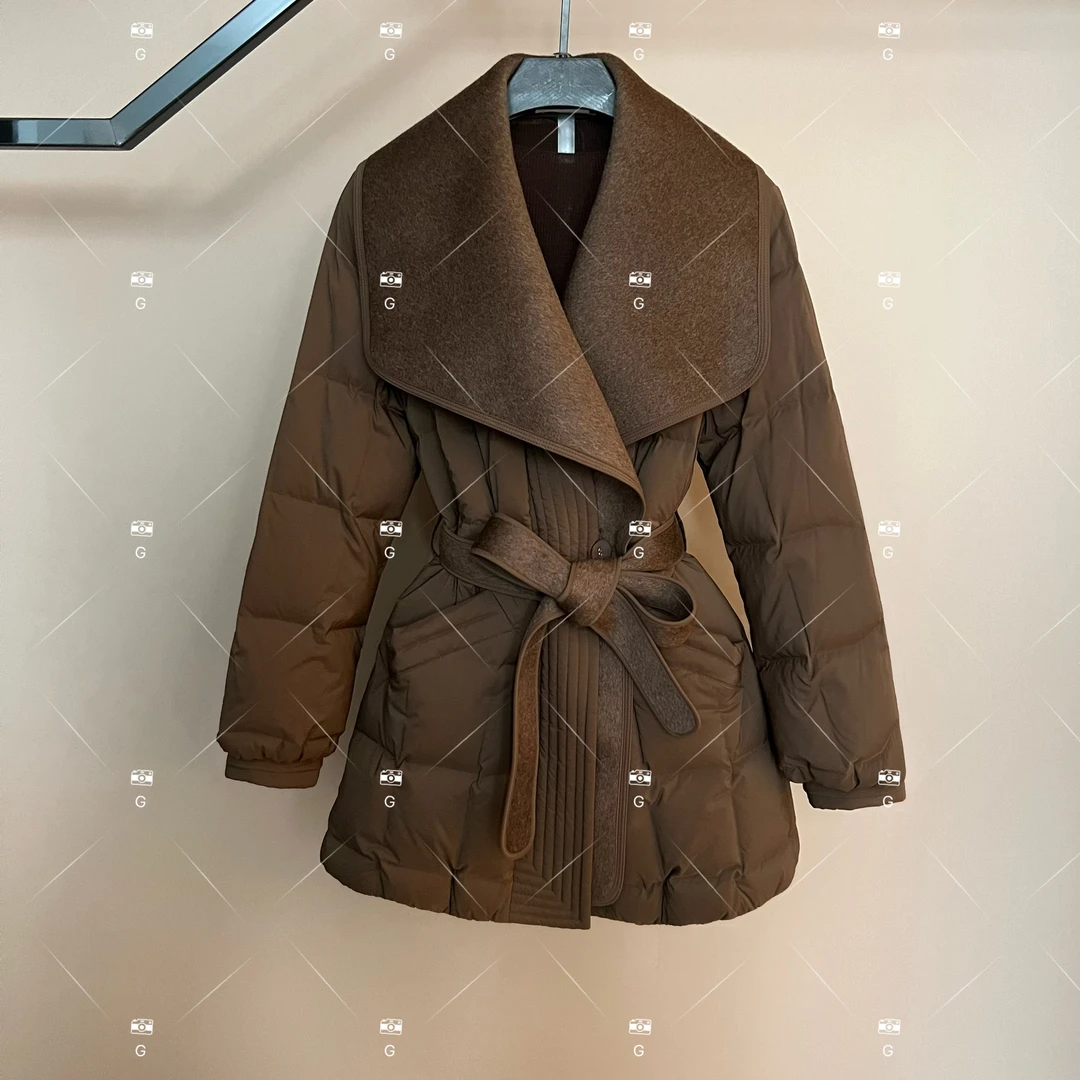 【L姐】秋冬气质小香风设计师中长款羽绒服轻奢女 GS-57783