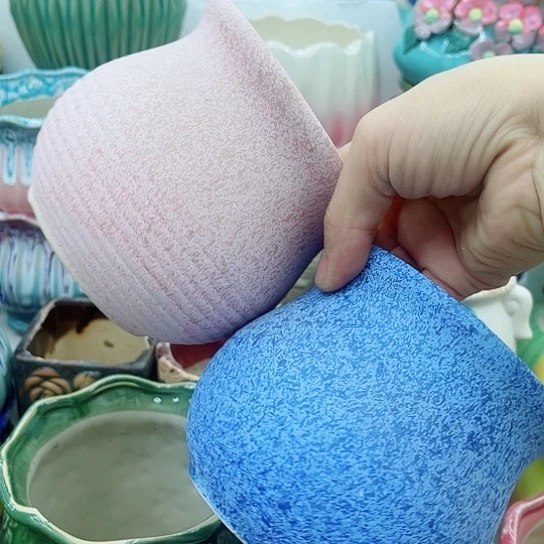 多肉绿植陶瓷花盆9.9包邮，有空