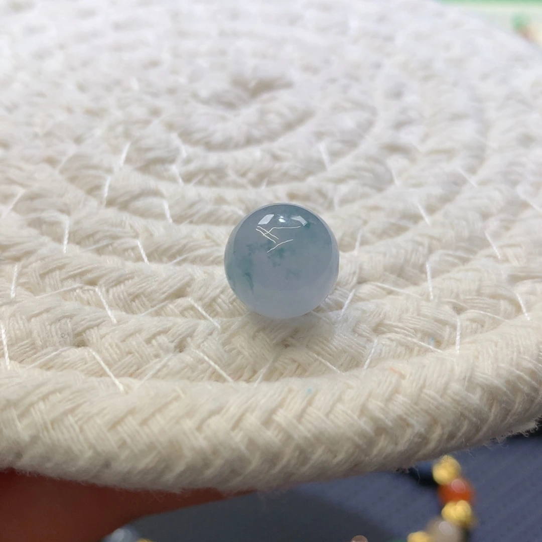 定制翡翠未镶嵌 毛货抛光定制 卡11.7 蓝紫藤花 f