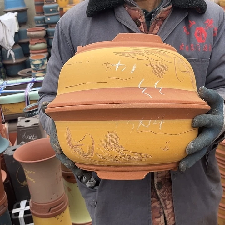 紫砂紫砂花盆是指利用