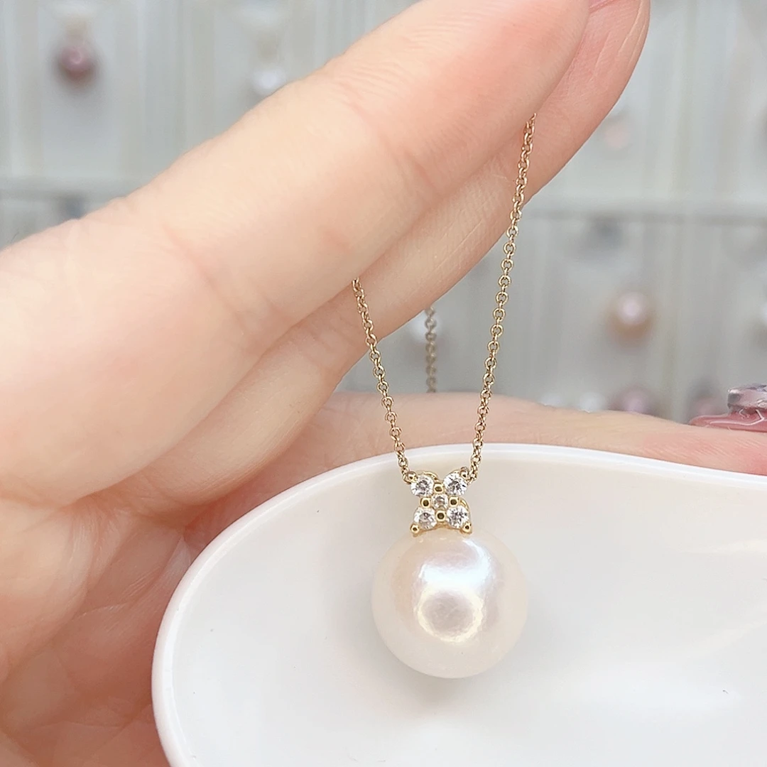 淡水珍珠吊坠(赠链)合金