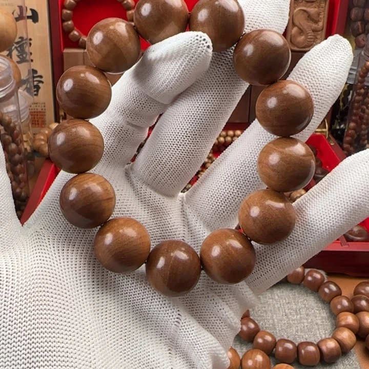 檀香木1.8圆珠 奶香 全品单圈