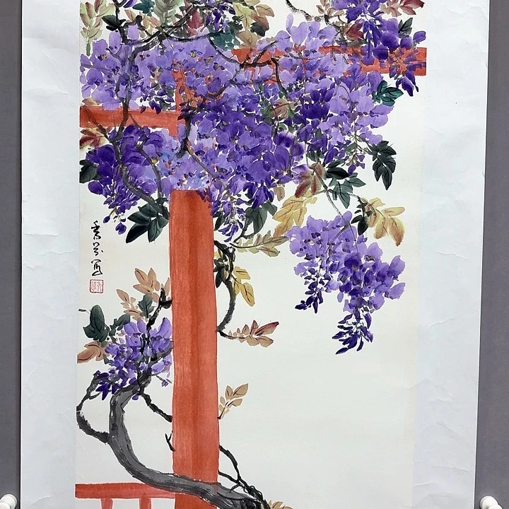 国画亲笔手绘放心去藏