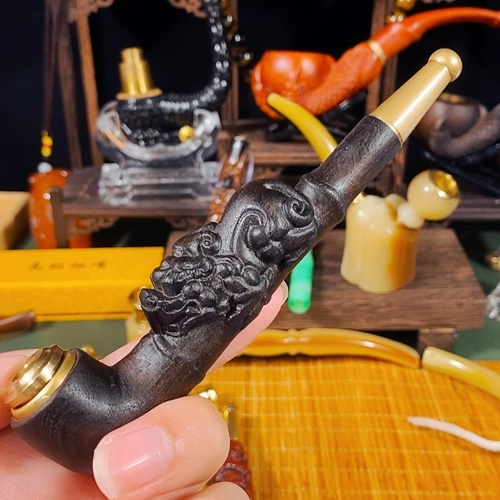 高端定制金丝楠烟嘴
