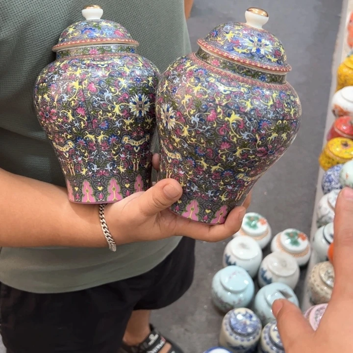 瑕疵福利品陶瓷茶叶罐介意勿拍