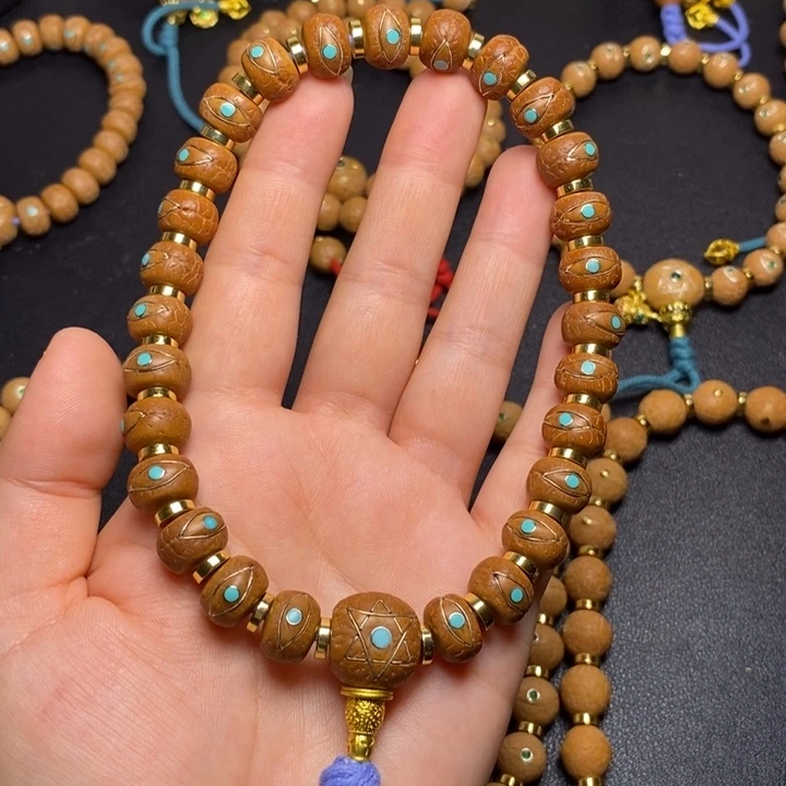 手串凤眼菩提藏切12+描眼线