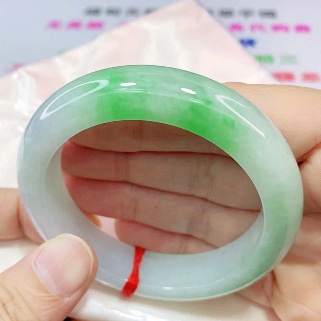 未镶嵌手镯翡翠53.6圈口正圈