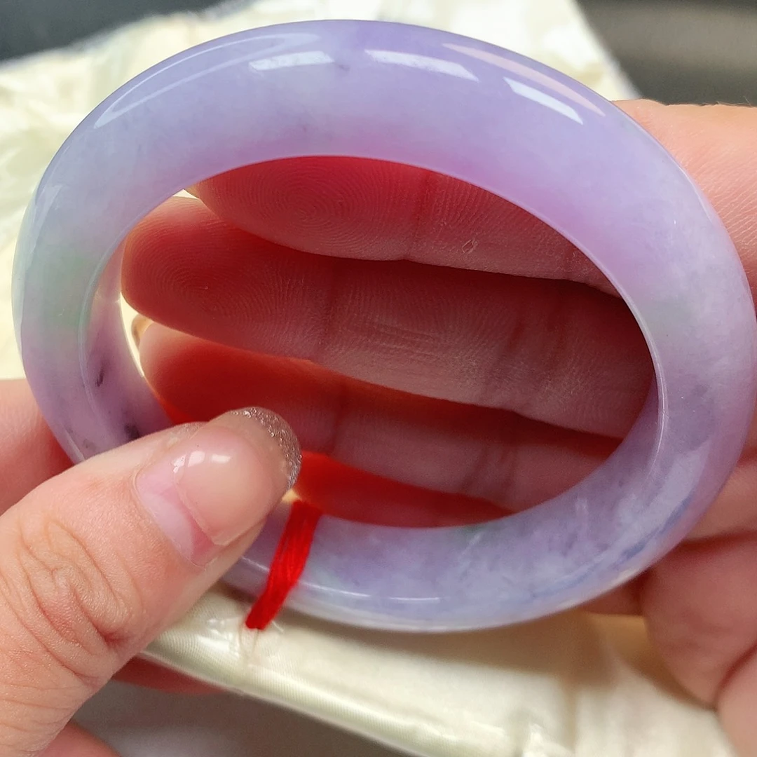 未镶嵌手镯翡翠缅甸纯天然A货翡翠紫罗兰127号