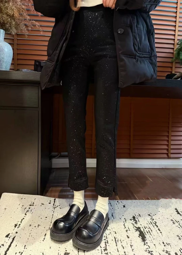 8957意凡微弹力烟管星空面膜裤