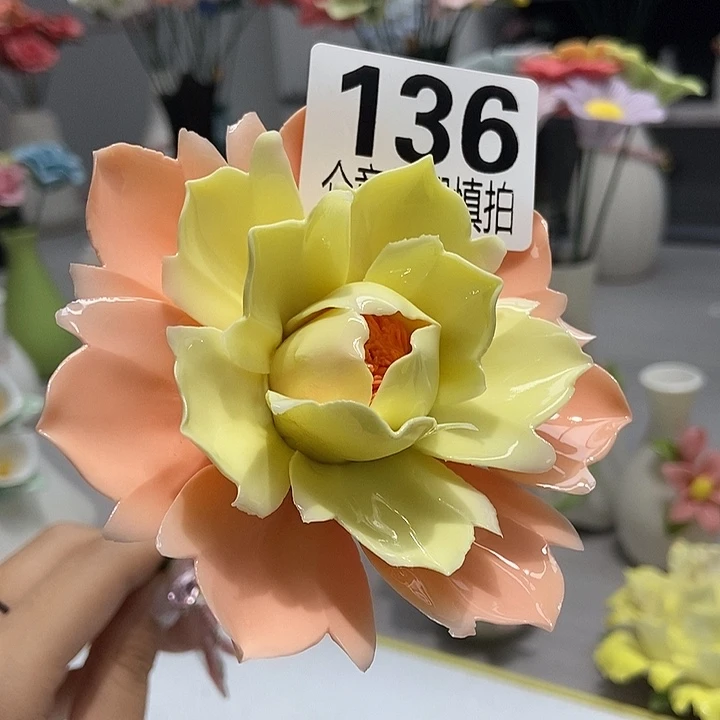 陶瓷纯手工捏花设计