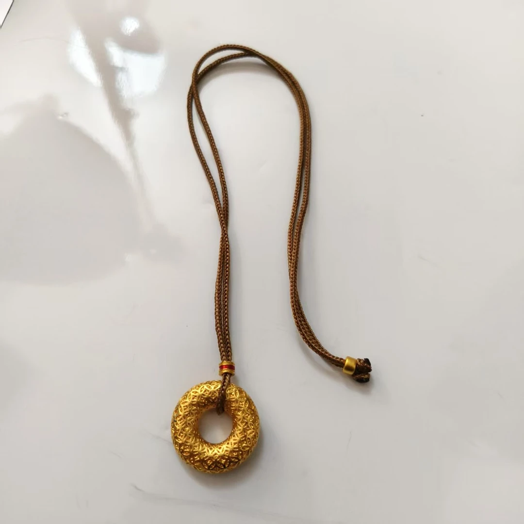 铜合金棉绳项链 铜合金优雅圆环项链SSJ102928