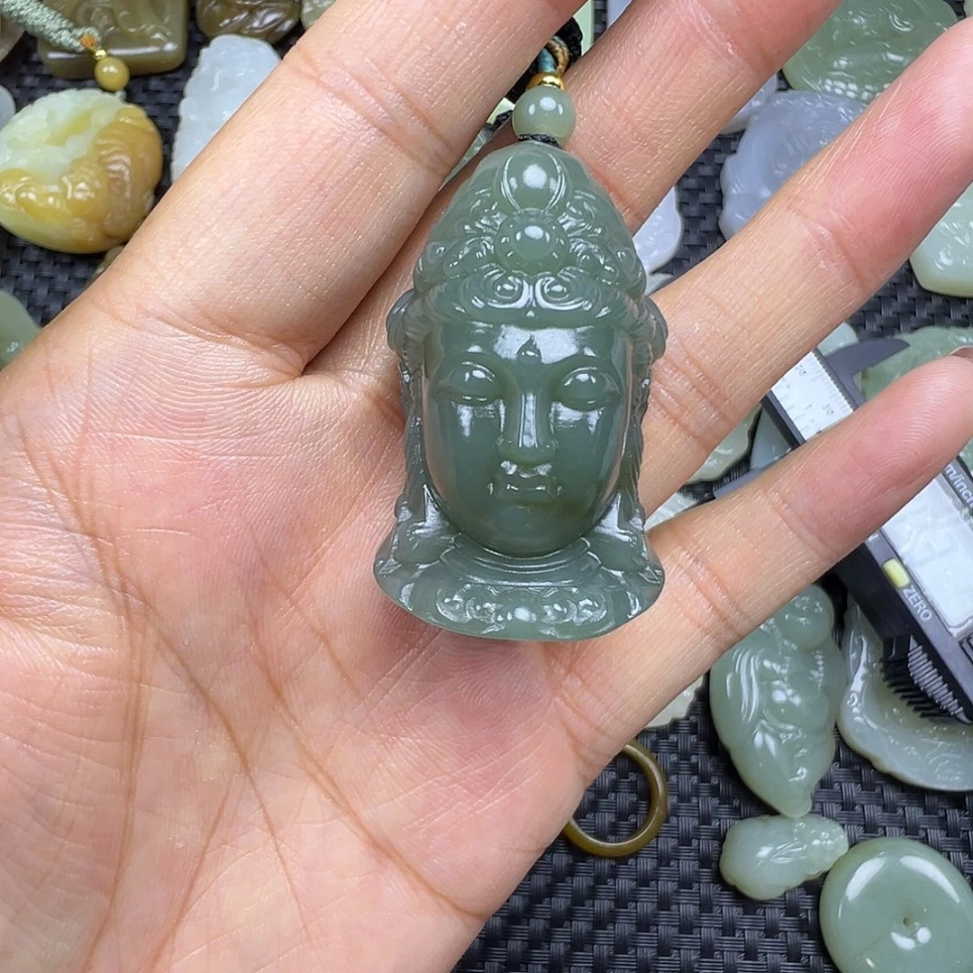 和田玉未镶嵌吊坠(赠链)卡41.5