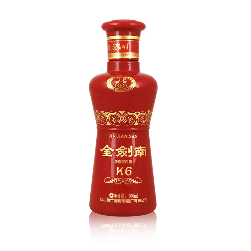 剑南春酒厂出品 金剑南K6小酒 浓香型白酒NJ52度100ml*1瓶