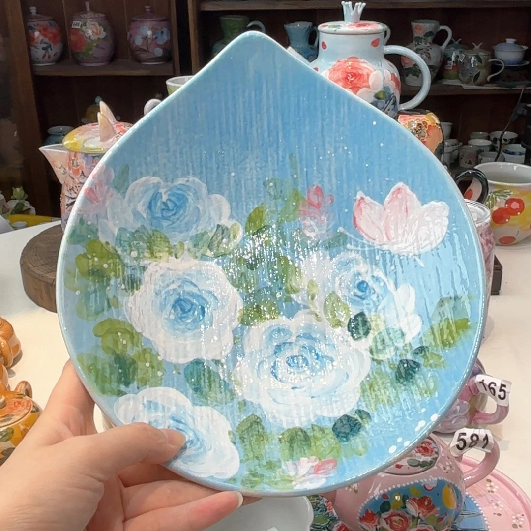 景德镇手绘高温釉下彩陶瓷茶具