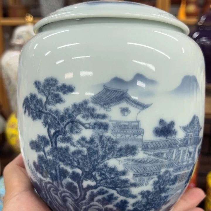 高端陶瓷茶叶密封罐