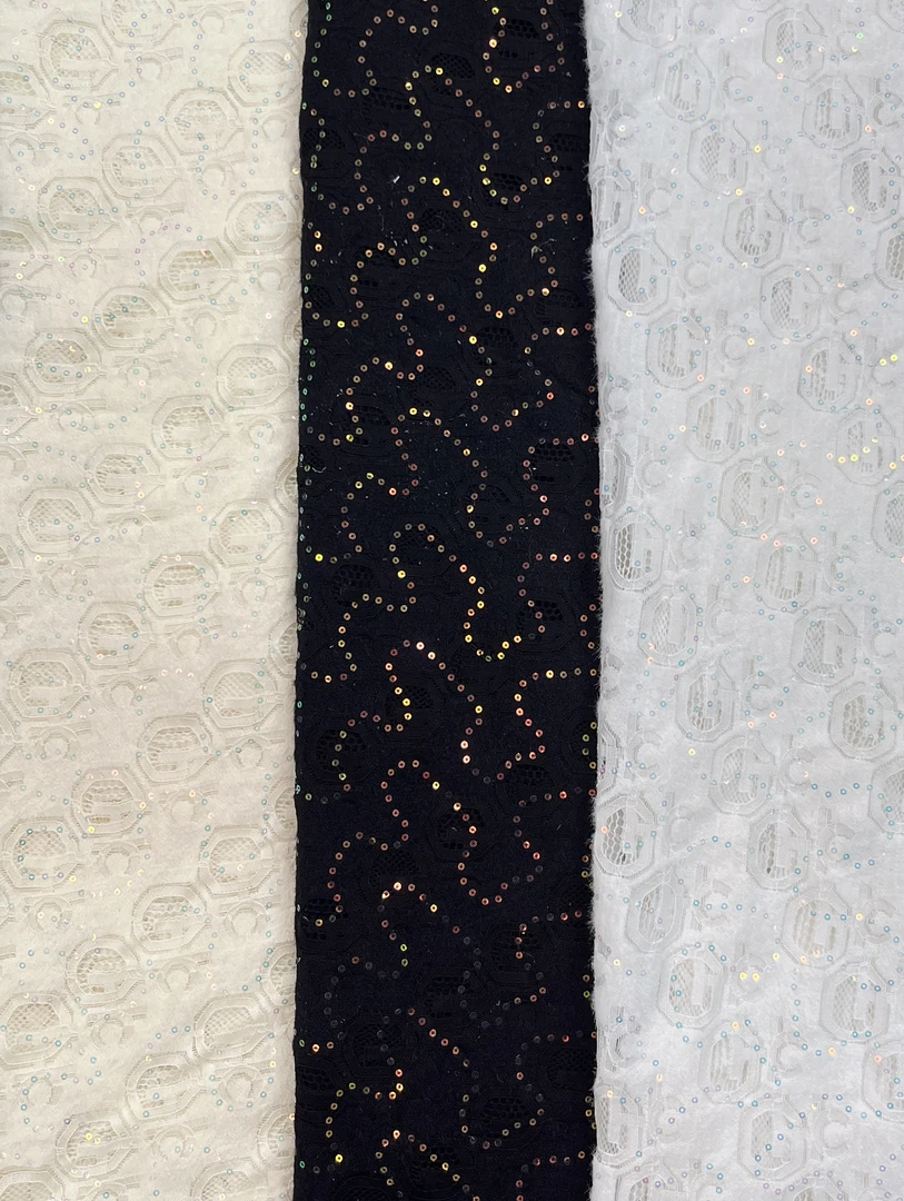 羽毛纱圆形绣亮片底布打底衫精选优质面料柔软舒适亲肤雪尼尔布料