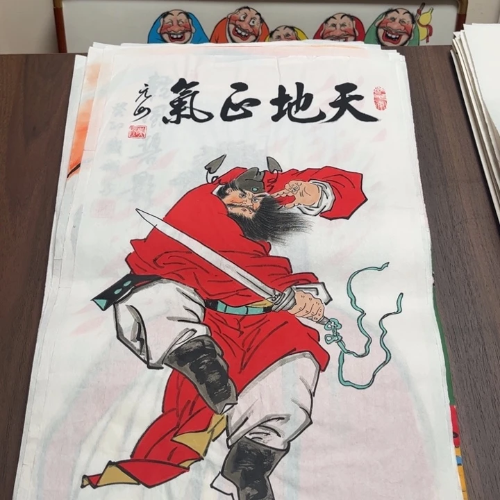 国画纯手绘禅意画作品
