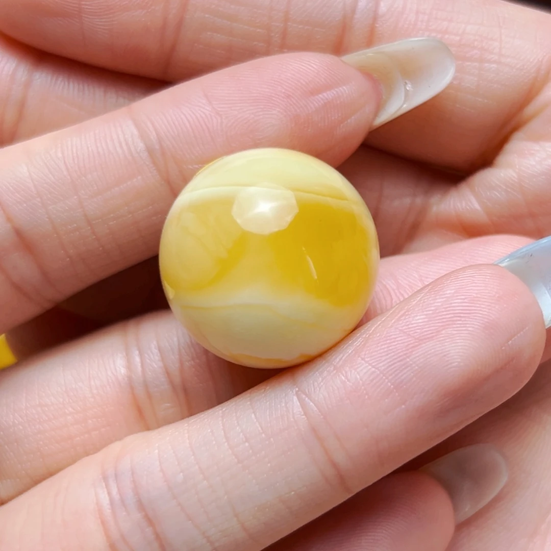 未镶嵌蜜蜡裸石23mm单珠 7.1g