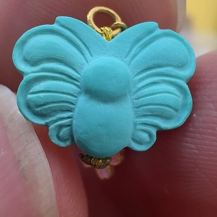 绿松石18K金镶嵌配饰