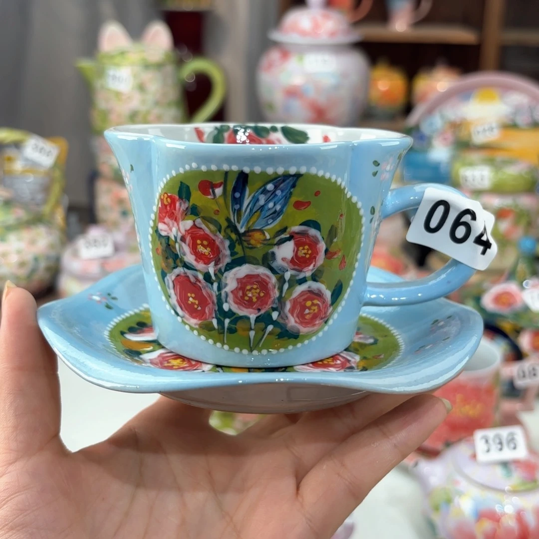 景德镇手绘高温釉下彩陶瓷茶具