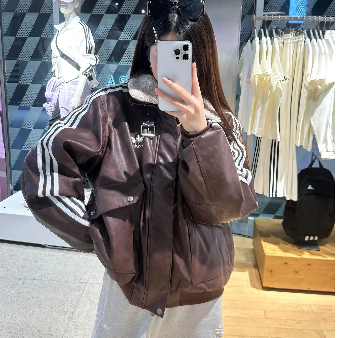adidas/阿迪达斯New PU Pad JKT梭织保暖宽松棉服夹克外套KF3692