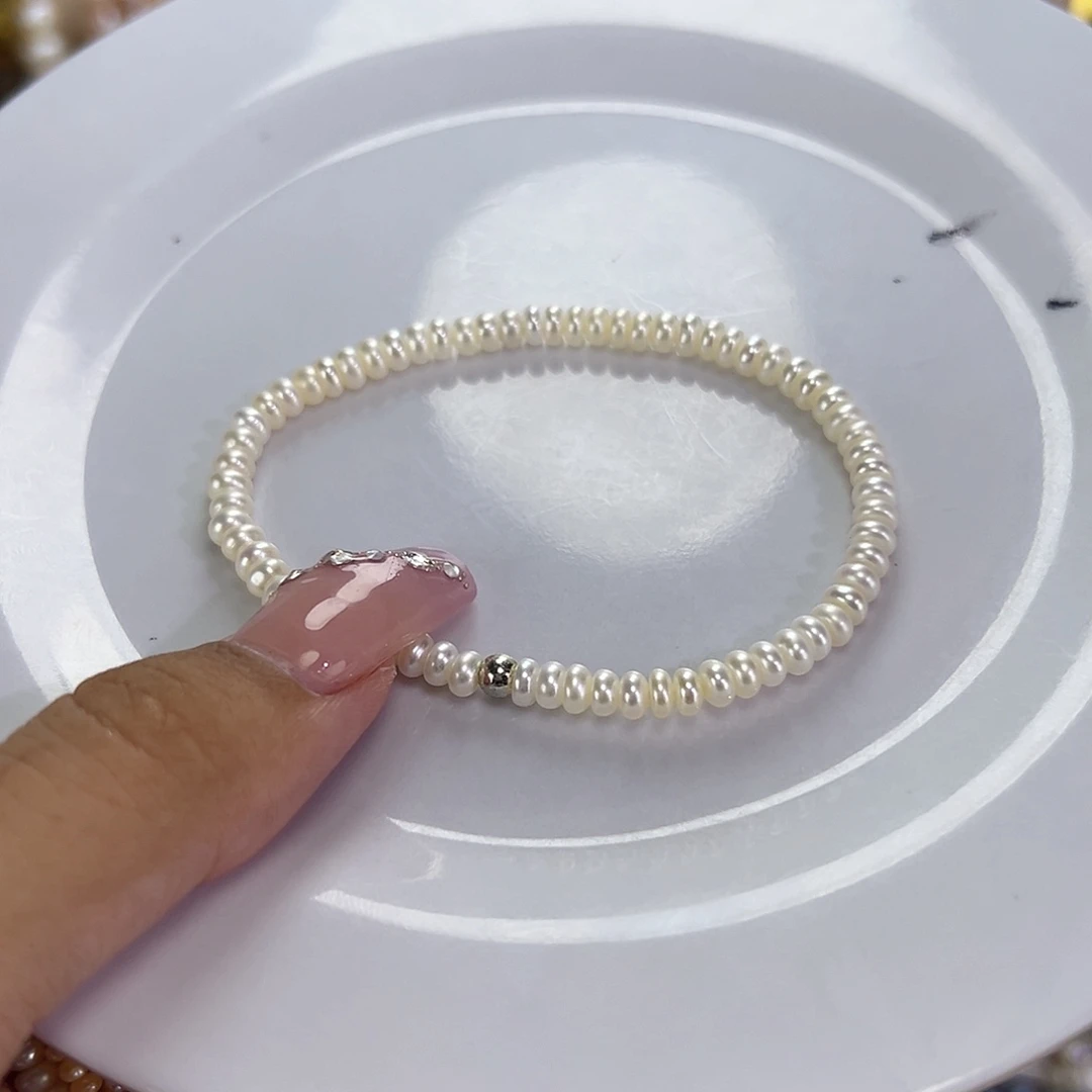 钛钢手绳淡水珍珠