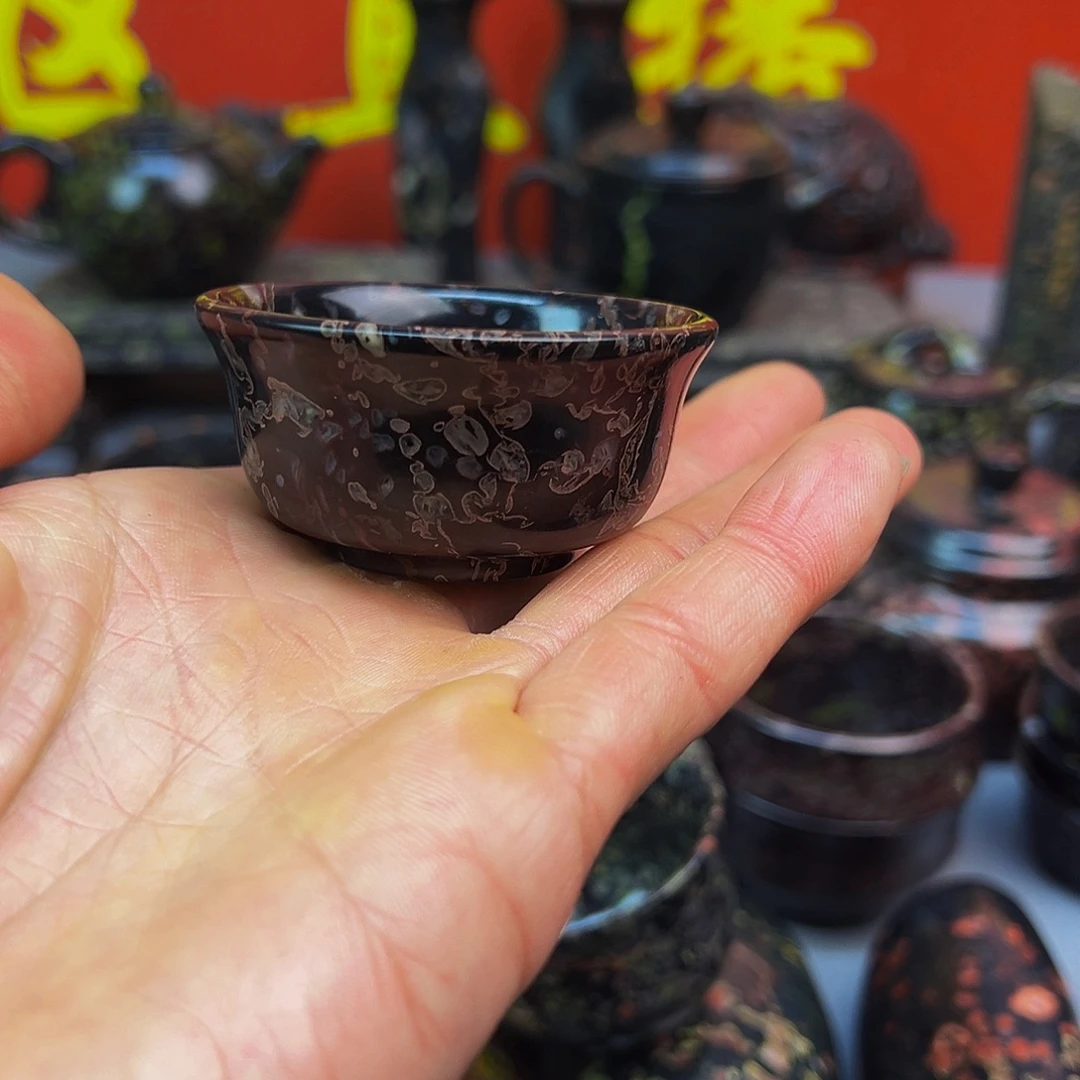 梅花玉鱼缸石茶周边微瑕不退不换