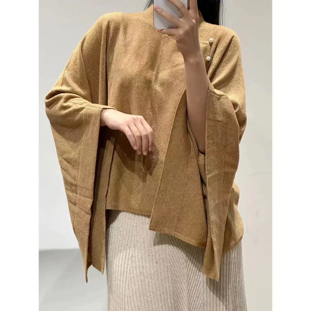 外贸单原创设计斗篷现货