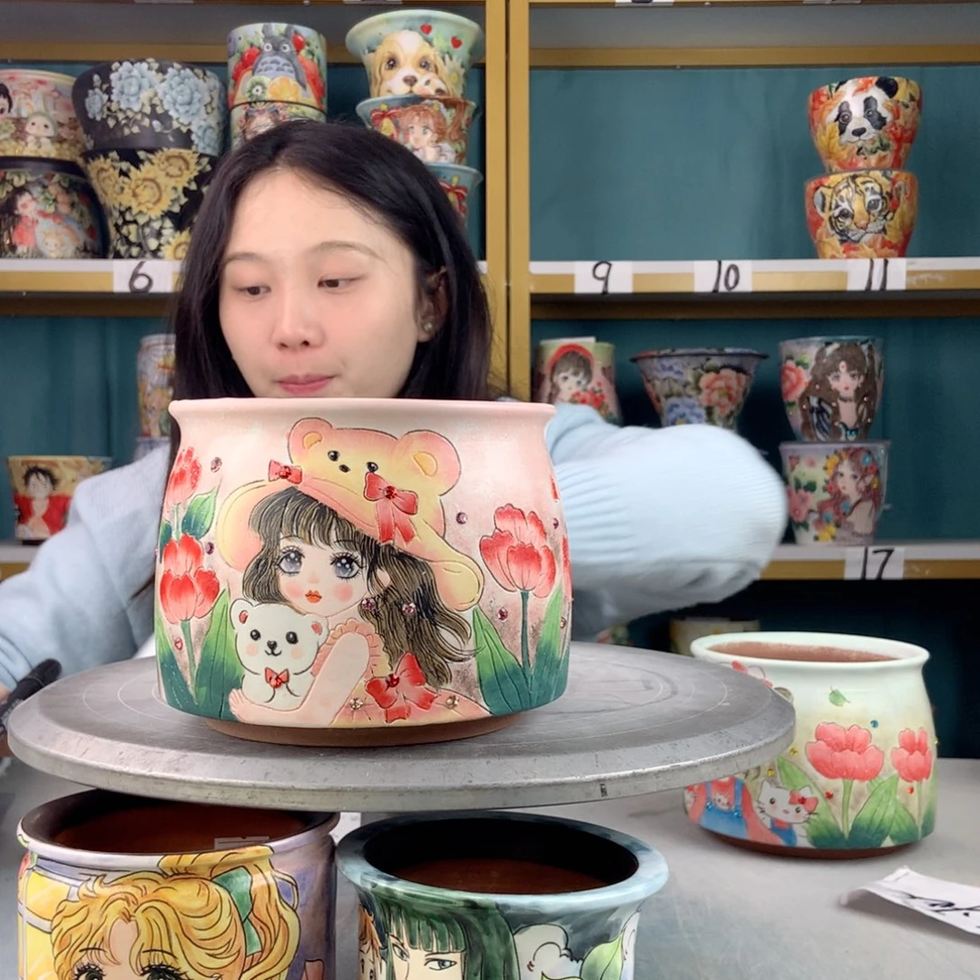 罐景德镇手工瑕疵952