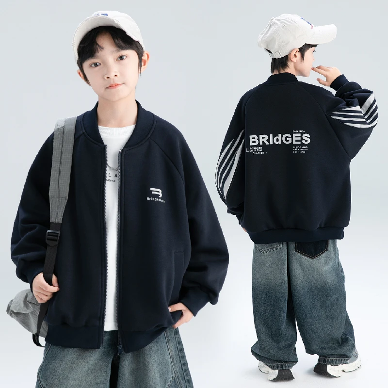 男童外套春秋款儿童棒球服2025新款潮酷痞帅童装男孩洋气时髦上衣