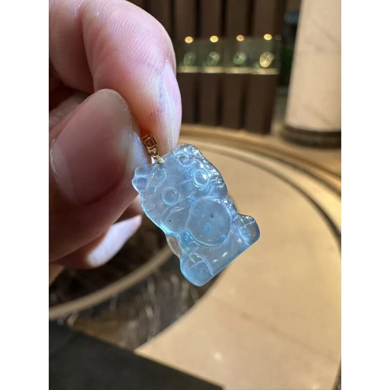 天然A货翡翠HCH47猫猫吊坠多样性发一