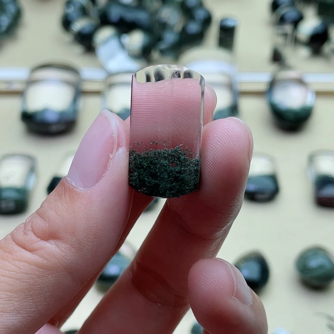 水晶颈饰未镶嵌绿幽灵聚宝盆无事牌