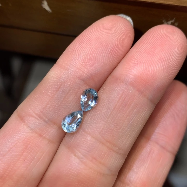 未镶嵌笔搁海蓝宝石1.2克拉