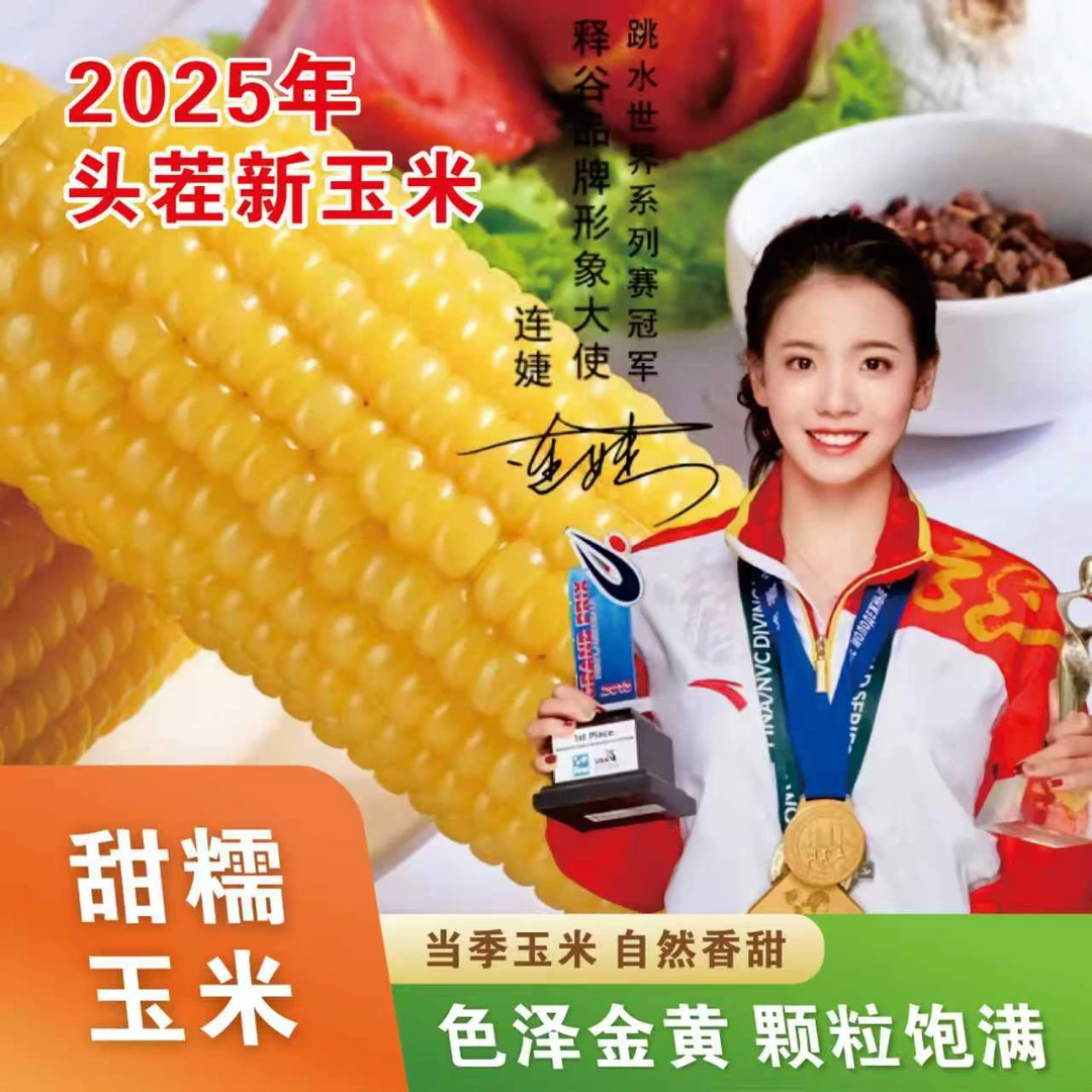 【专属】释谷2025头茬东北软糯香甜粘玉米8支装一箱