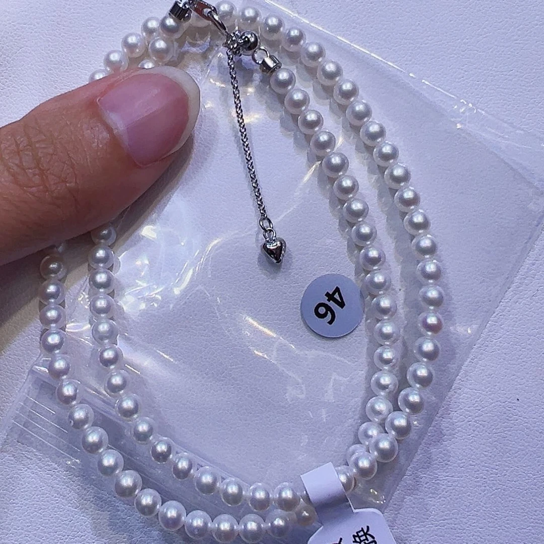 淡水珍珠银S925镶嵌颈饰