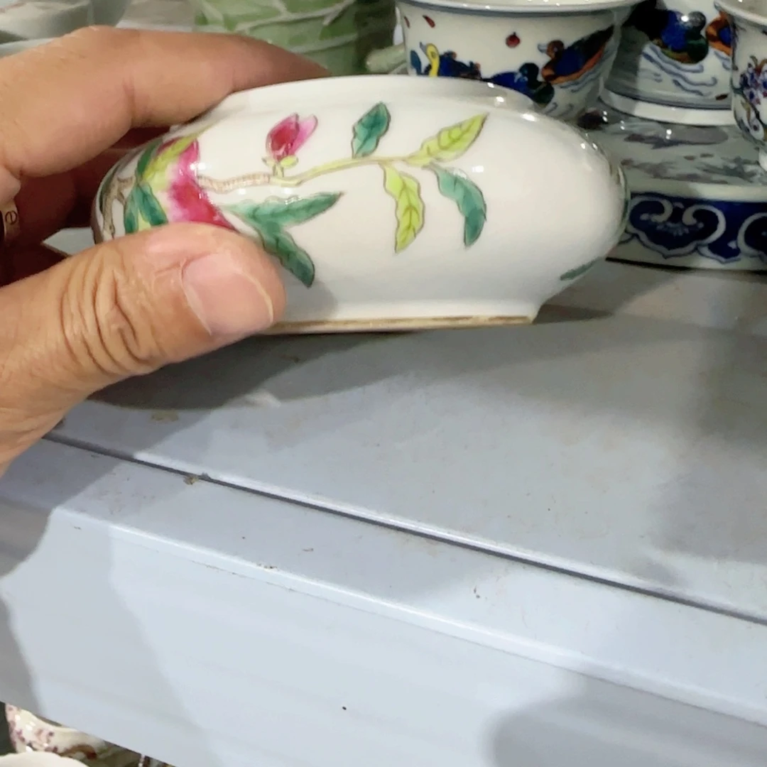 手绘瓷器，全部处理